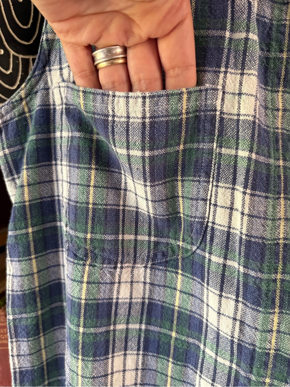 90s Indie Sleaze Vintage Sleeveless Button Down M - Picture 4 of 6